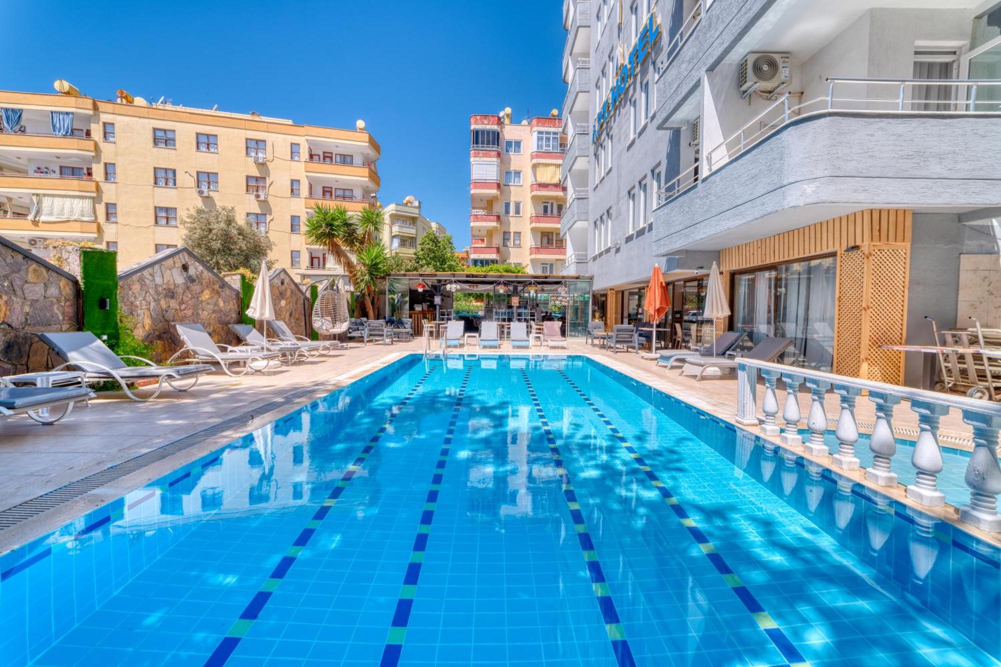 Kleopatra Icaria Apart Hotel Alanya Exteriör bild