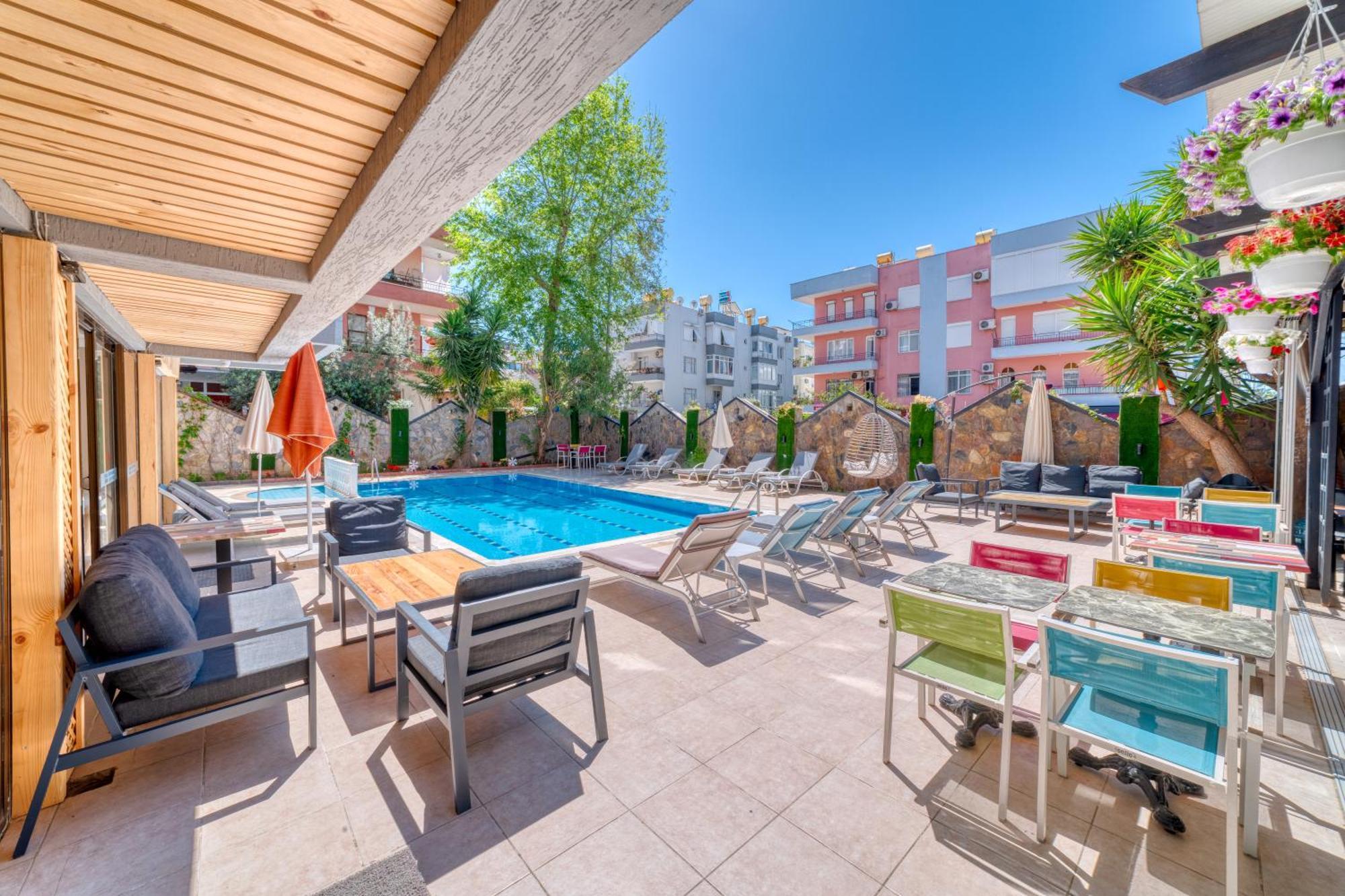 Kleopatra Icaria Apart Hotel Alanya Exteriör bild
