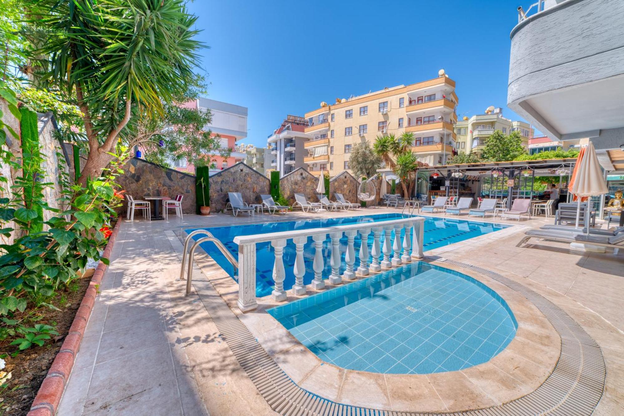 Kleopatra Icaria Apart Hotel Alanya Exteriör bild