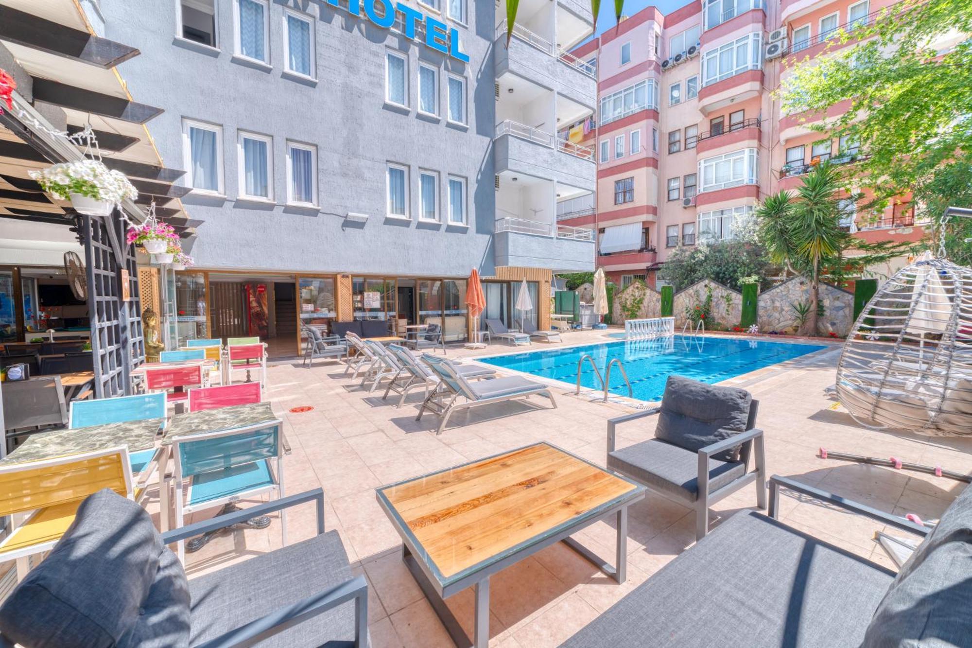 Kleopatra Icaria Apart Hotel Alanya Exteriör bild